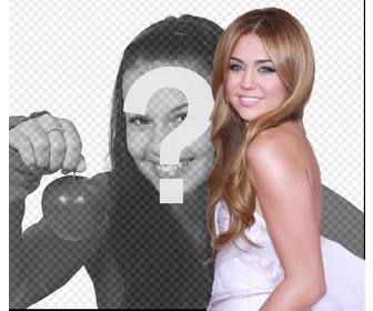 photomontage with miley cyrus photo effect to make montage togetherwith miley