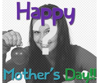 card to congratulate the mother039s day with colored text
