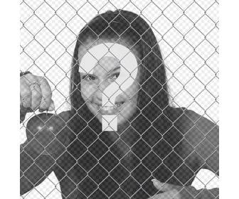 Photo effect of fence railings to put in front of your photo.
