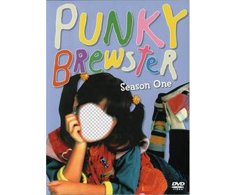 photomontage of punky brewster the famous childrens series from 80s