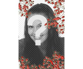 setting the vertical red leaves to decorate ur photos and make them more interesting u can save the picture or email it to people