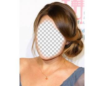 change ur hair to light brown and collected with this effect online