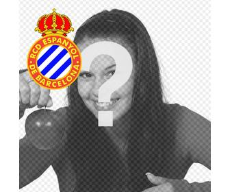 custom avatar with the espanyol barcelona football team shield