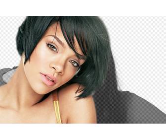 photomontage with images of rihanna