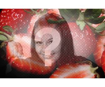 photographic filter with some strawberries to create collage with ur photos online