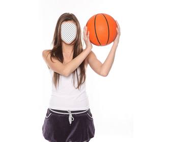 photomontage of basketball player to add ur face