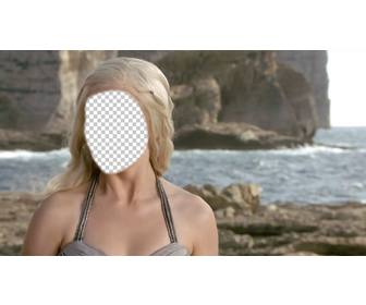 photomontage of khaleeshi of game of thrones where u can put ur face