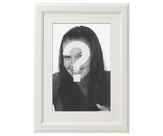 elegant and minimalist white photoframe to decorate ur favorite photos and send them by email or whatsapp and social media sharing