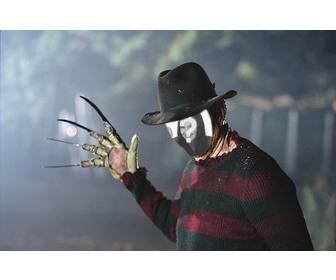 photomontage of freddy krueger for halloween become the famous murderer of nightmare on elm street and get into the dreams of ur enemies