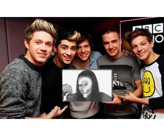 one direction are ur biggest fans evidenced by holding ur picture in this photo montage