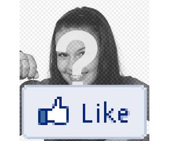 put facebook like ur photo with this sticker online