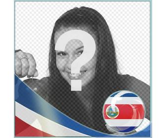 filter with the flag of costa rica to put ur photo