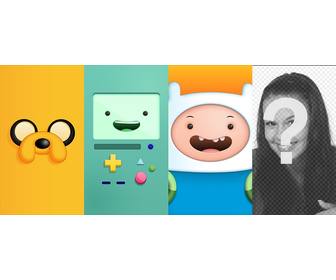adventure time photo frame for u to pose with the coolest characters in the series