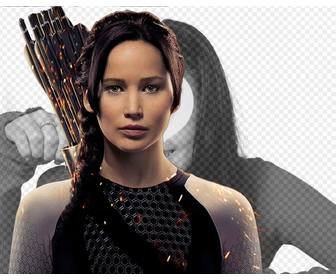 photomontage with katniss in the hunger games