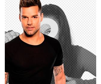 pose next to singer ricky martin with these montages