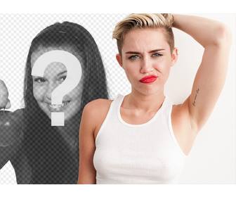 pose up with miley cyrus in wrecking ball with red lips