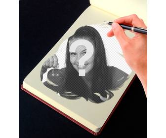 photomontage of sketchbook to transform ur photos into art pieces