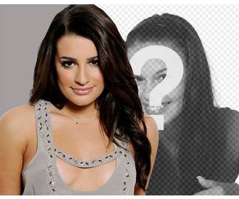 photomontage with lea michelle glee039s actress