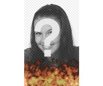 animation of stake to put ur background photo effect of burning photo