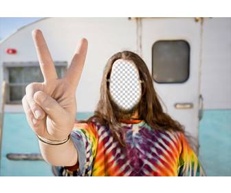 photomontage to put ur face in hippie with caravan