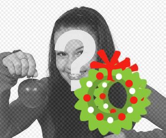 sticker online with mistletoe to decorate ur christmas photos