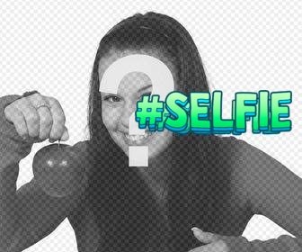 online selfie sticker to put on ur pictures