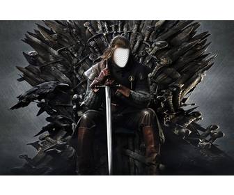 photo mounting on the iron throne to add ur face