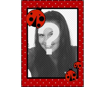ladybug photo frame