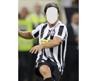 photomontage of diego from juventus to put face
