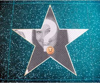 photomontage in the walk of fame