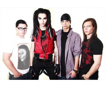 with this photo effect u go forth on the shirt of member of tokio hotel
