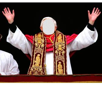online photomontage that lets u be the pope