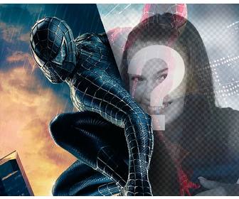 photomontage to put ur photo in the reflection of spiderman