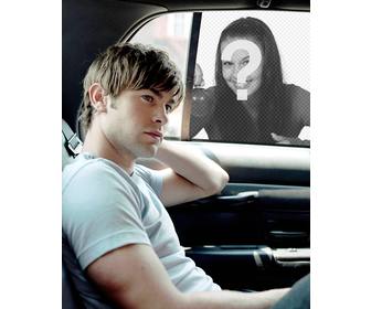 photomontage with actor chace crawford