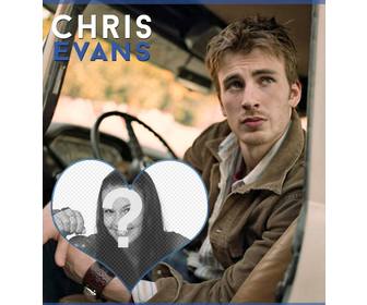 photomontage with actor chris evans