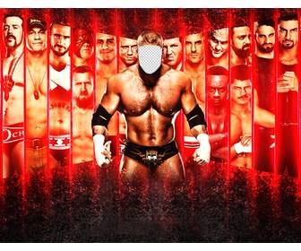 photomontage to put ur face on wrestler with striking effect