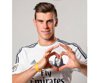 photomontage to put ur photo into the heart of gareth bale