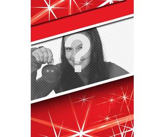 highlight ur profile photo this christmas with this red frame