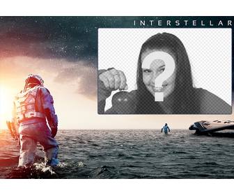 collage to put ur image in promotional photo of the movie interstellar