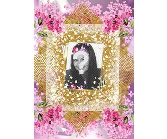 frame with many flowers to decorate ur photos online