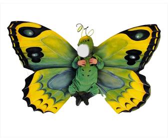 photomontage of butterfly costume for little kids