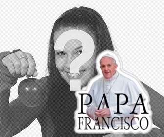 photo of pope francisco to put in ur photos as sticker