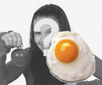 fried sticker to put on ur images without the need to download any software egg