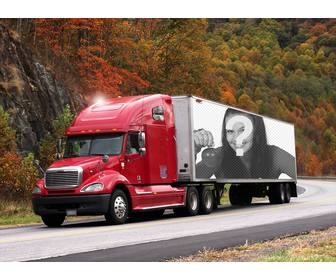photo effect of truck to put ur photo