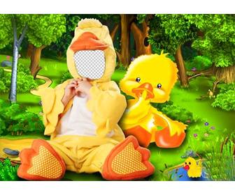 online duck costume for children that u can edit for free