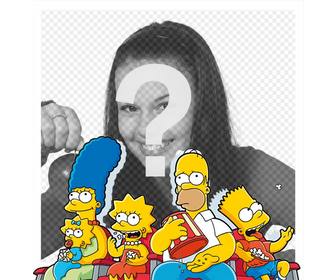 photo effect of the simpsons to upload ur photo