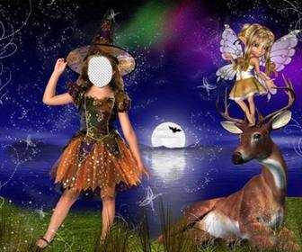 free photo effect for children of little fairy costume to edit
