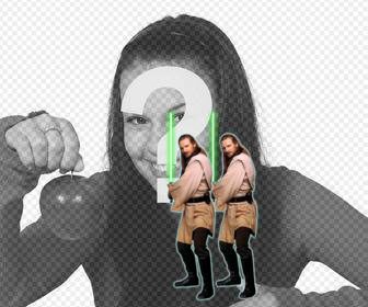 sticker of the star wars character qui-gon jinn for ur photos