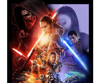 photo effect of star wars vii poster to upload ur photo