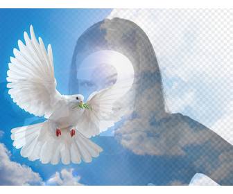 photo effect with the peace dove for ur photo